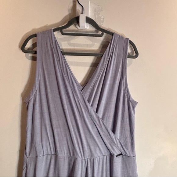 ICEBREAKER Sz M-L (estimated) Hana Jumpsuit Wide Leg V-Neck Merino Wool - Picture 6 of 11